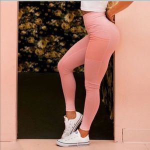 Buff bunny Luna leggings pink